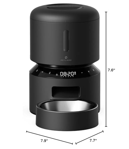 PETLIBRO Dispensador Automático de Comida para Mascotas – Negro