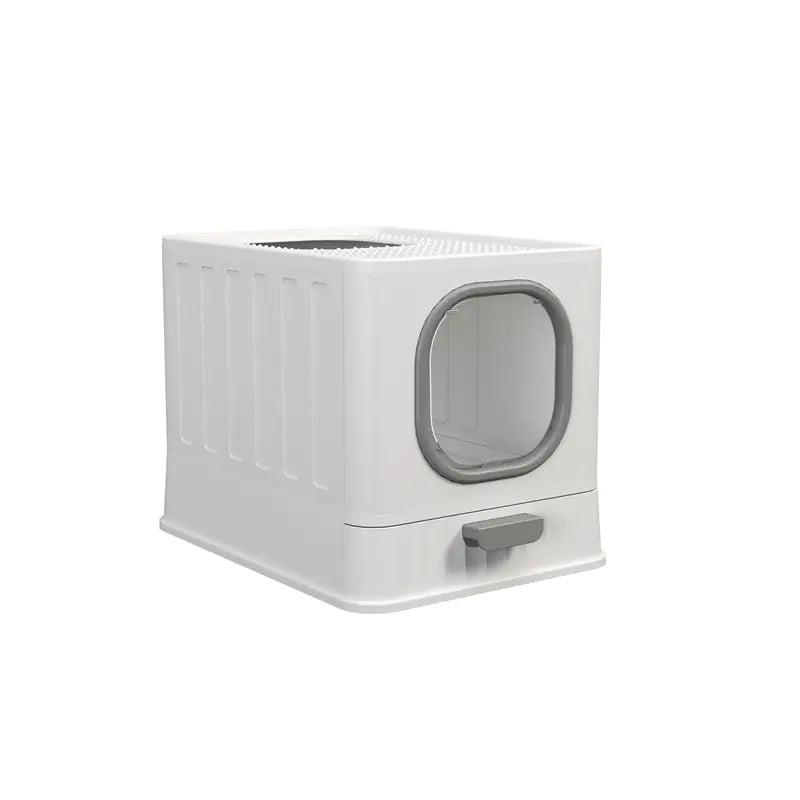Caja de Arena Plegable y Cerrada para Gatos