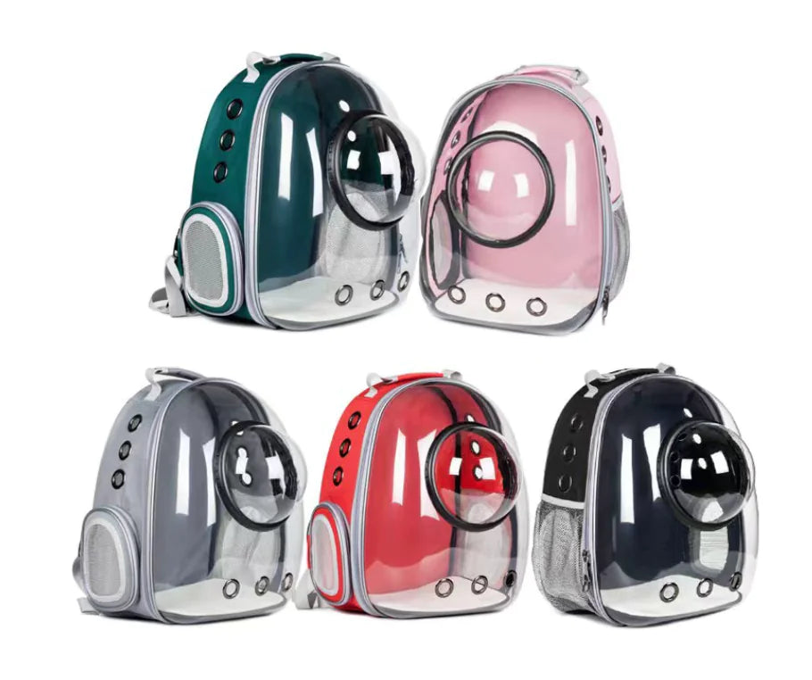 Mochila Transparente para Mascotas (Gatos y Perros)