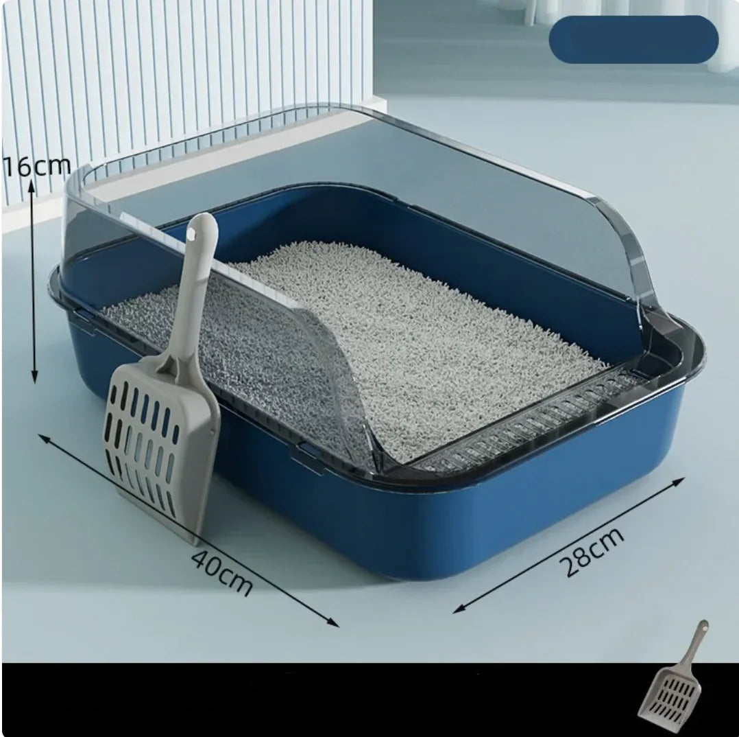 Caja de Arena para Gatos Semi-Cerrada