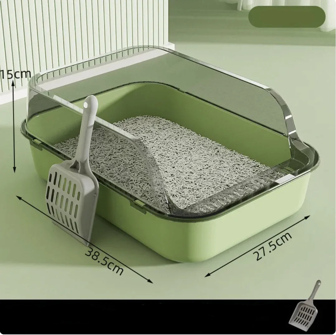 Caja de Arena para Gatos Semi-Cerrada