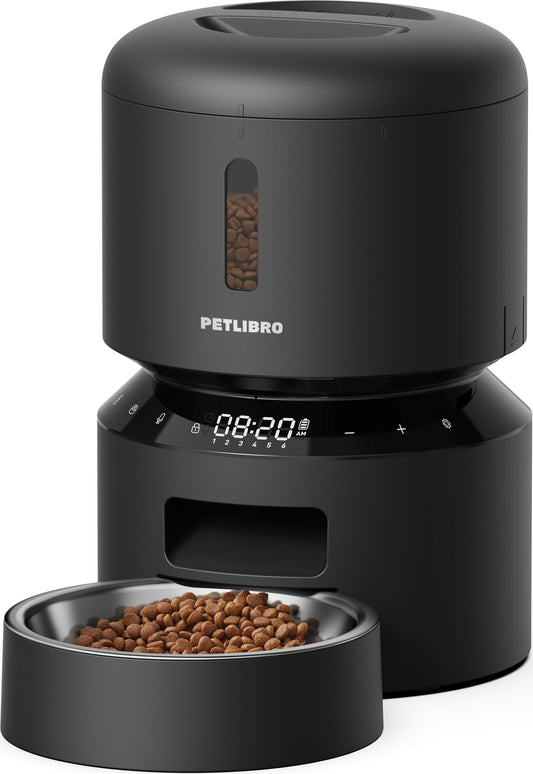 PETLIBRO Dispensador Automático de Comida para Mascotas – Negro