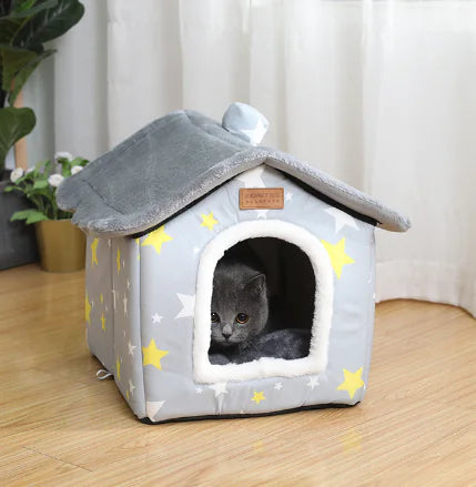 Casita Cálida y Cerrada para Mascotas