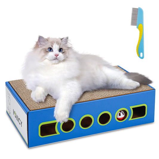 Rascador de Cartón Multifuncional para Gatos