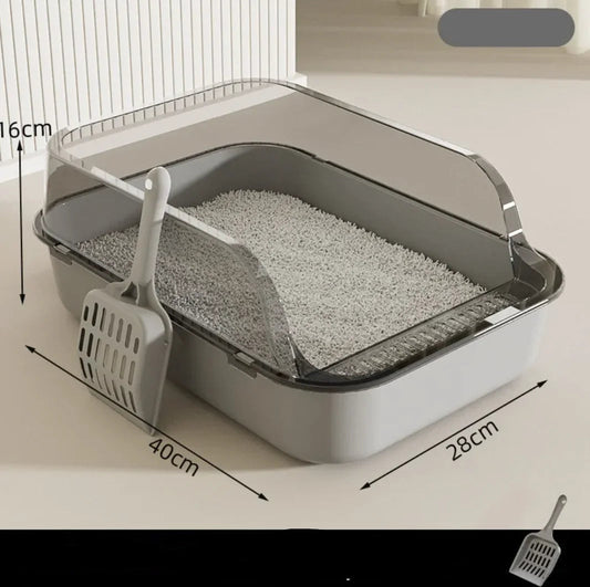 Caja de Arena para Gatos Semi-Cerrada